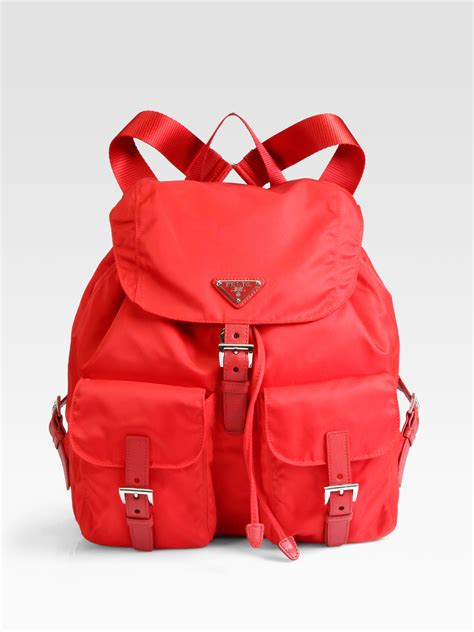 red flower prada backpack|Prada belt bag.